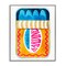 Stupell Industries Blue & Orange Canned Sardines Framed Giclee, design by Lil' Rue